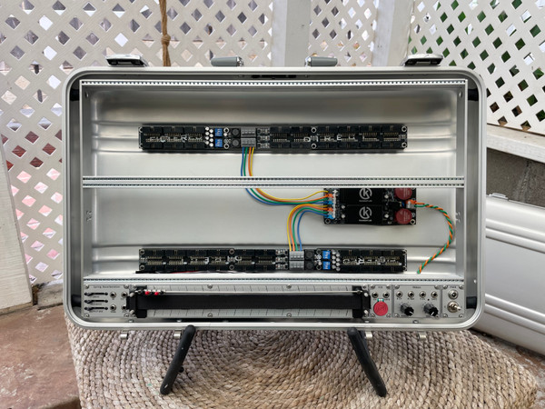 BPNYC ZERO Halliburton Eurorack Modular Travel Case 7U w/Pulp Logic 1Us